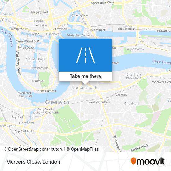 Mercers Close map