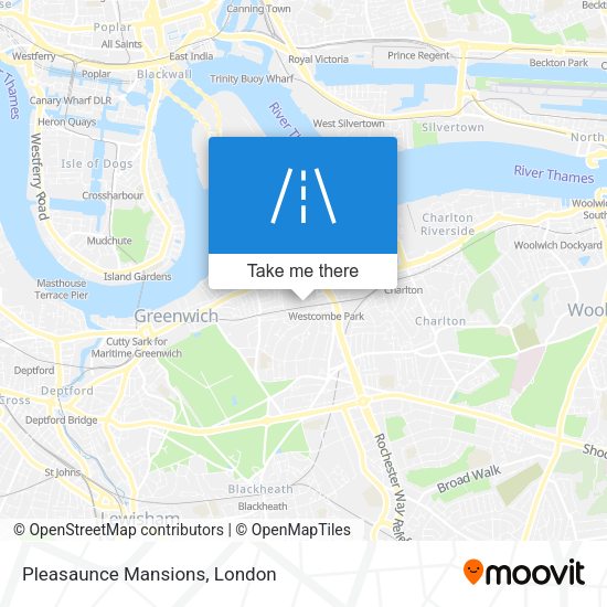 Pleasaunce Mansions map