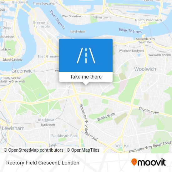 Rectory Field Crescent map