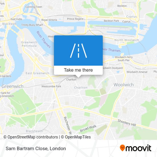Sam Bartram Close map