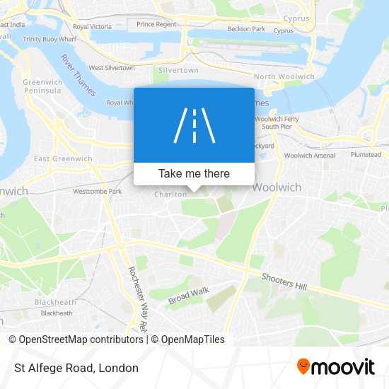 St Alfege Road map