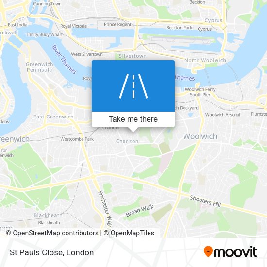 St Pauls Close map