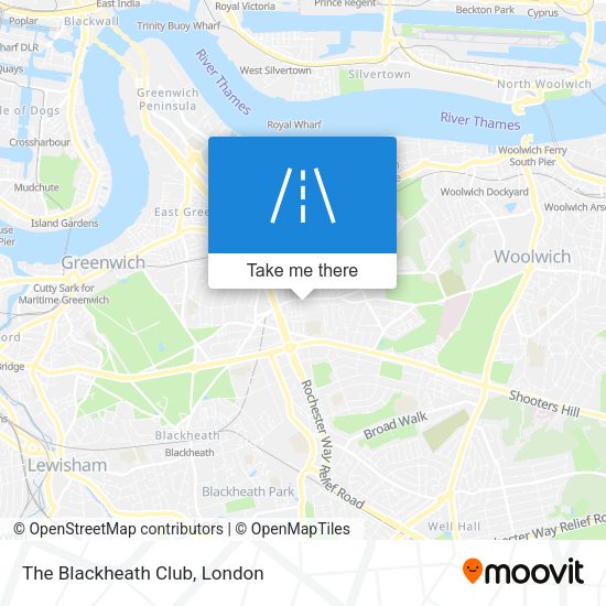 The Blackheath Club map