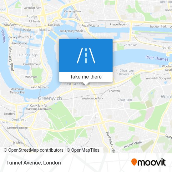 Tunnel Avenue map