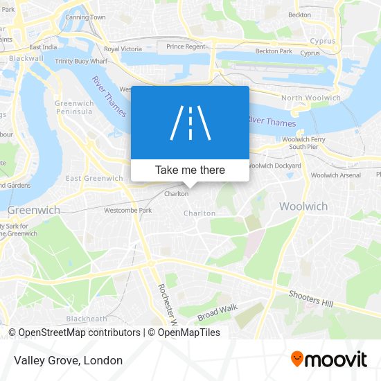 Valley Grove map