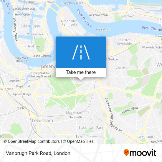 Vanbrugh Park Road map
