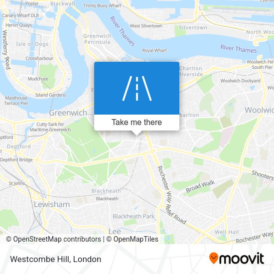 Westcombe Hill map