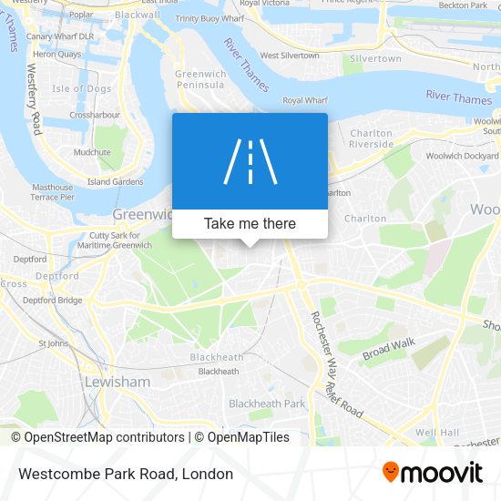 Westcombe Park Road map