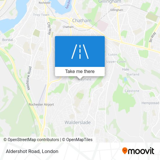 Aldershot Road map