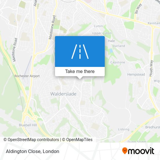 Aldington Close map