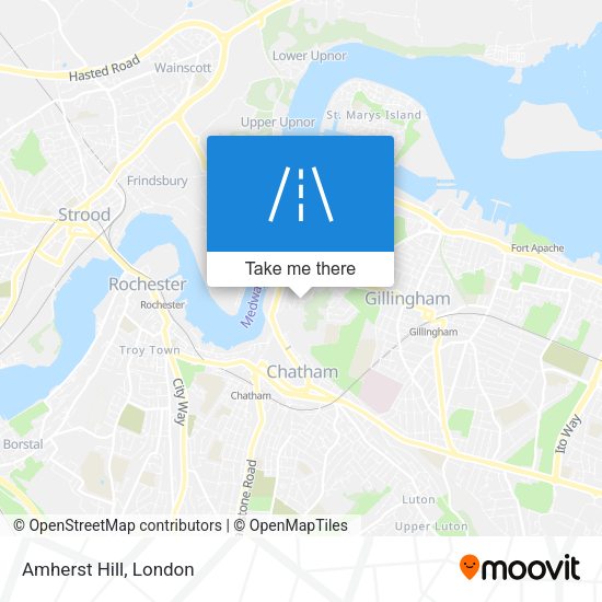 Amherst Hill map