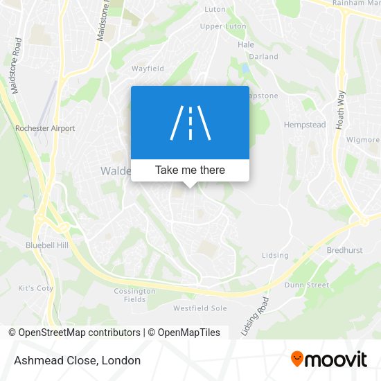 Ashmead Close map