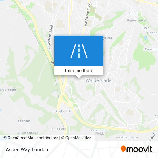 Aspen Way map