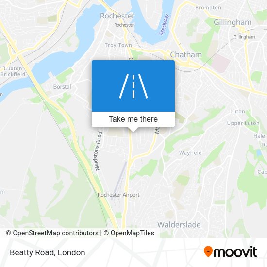 Beatty Road map