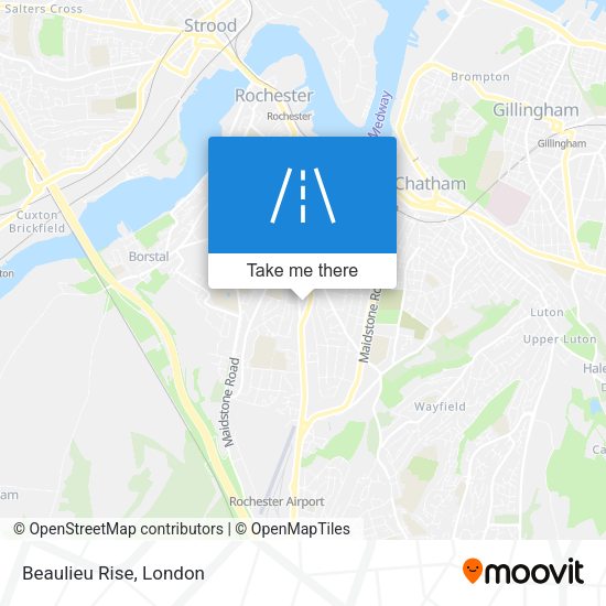 Beaulieu Rise map