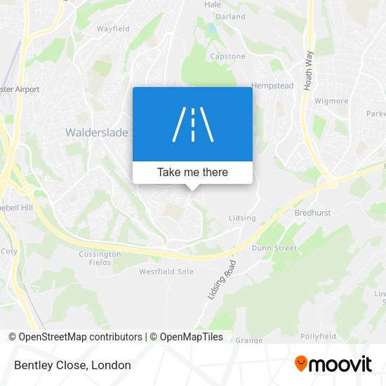 Bentley Close map