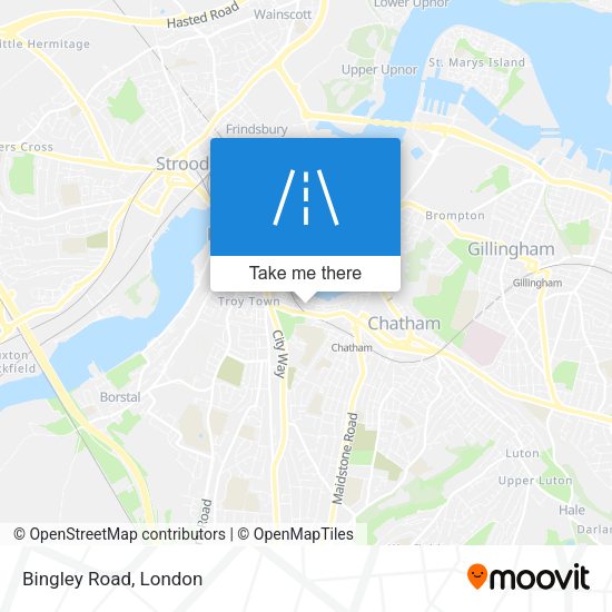 Bingley Road map