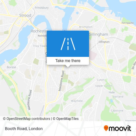 Booth Road map