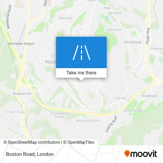 Boston Road map
