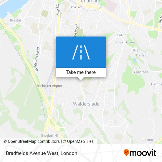 Bradfields Avenue West map