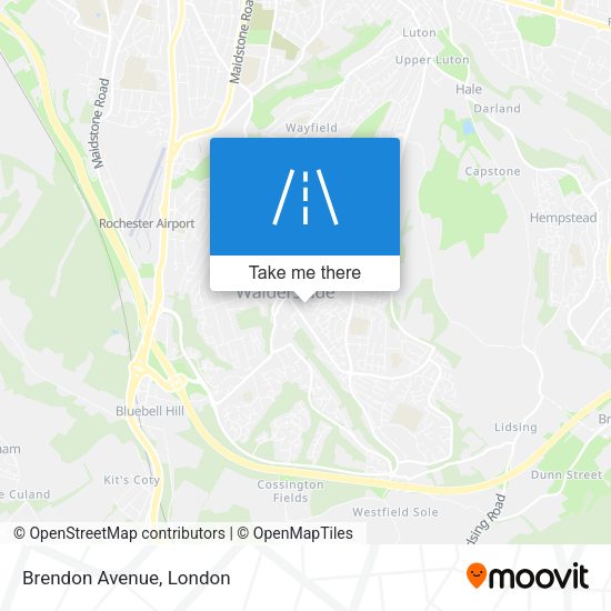 Brendon Avenue map