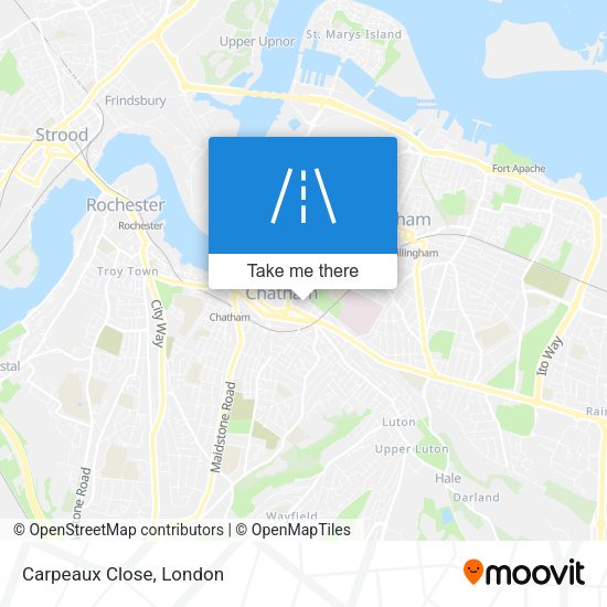 Carpeaux Close map