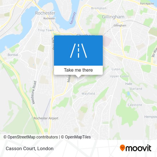 Casson Court map