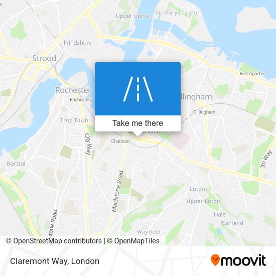 Claremont Way map