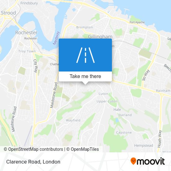 Clarence Road map