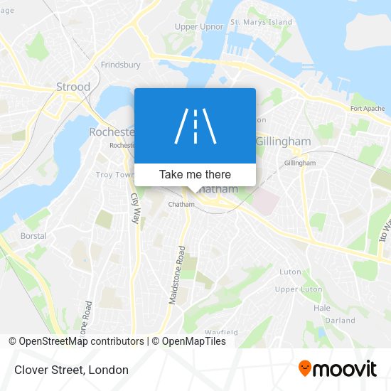 Clover Street map