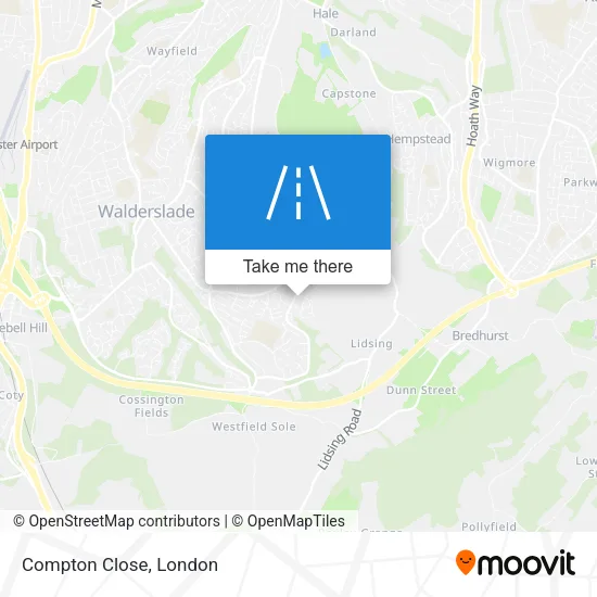 Compton Close map