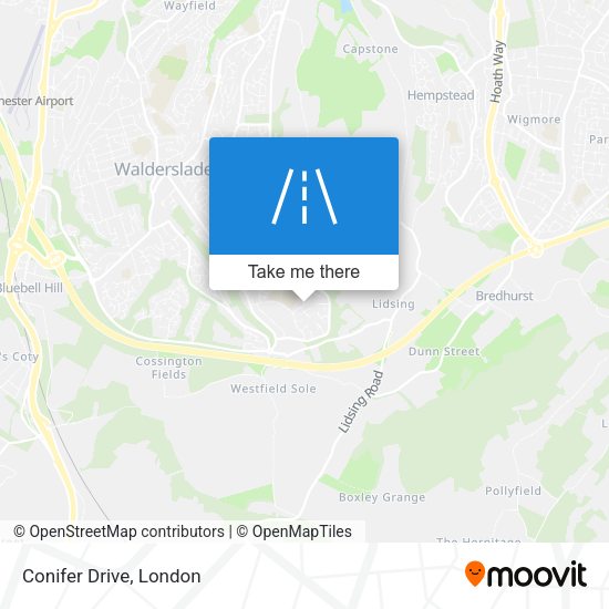 Conifer Drive map