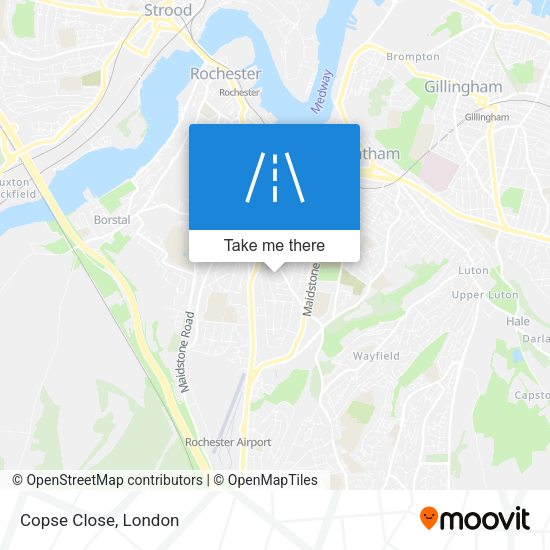Copse Close map