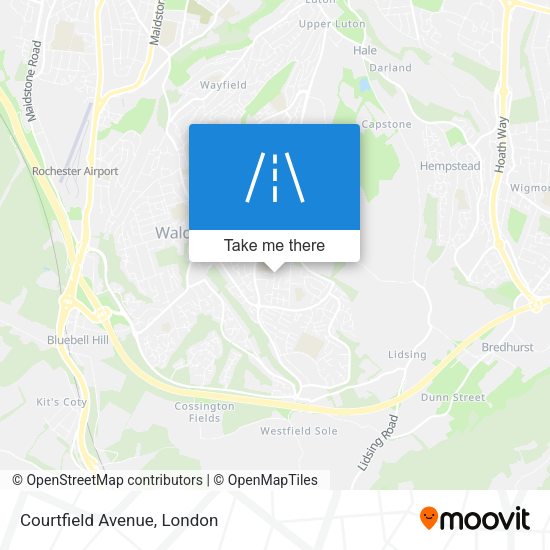 Courtfield Avenue map