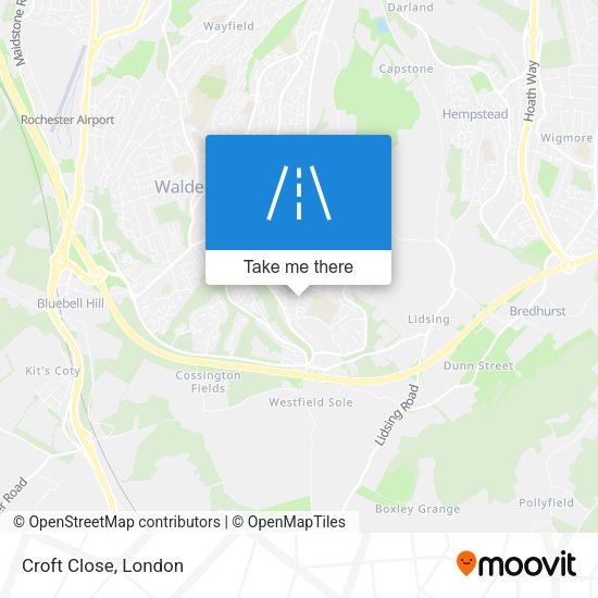 Croft Close map