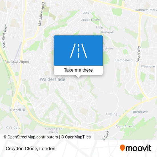 Croydon Close map