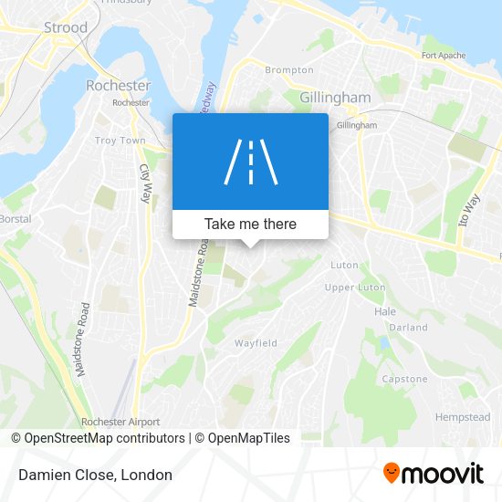 Damien Close map