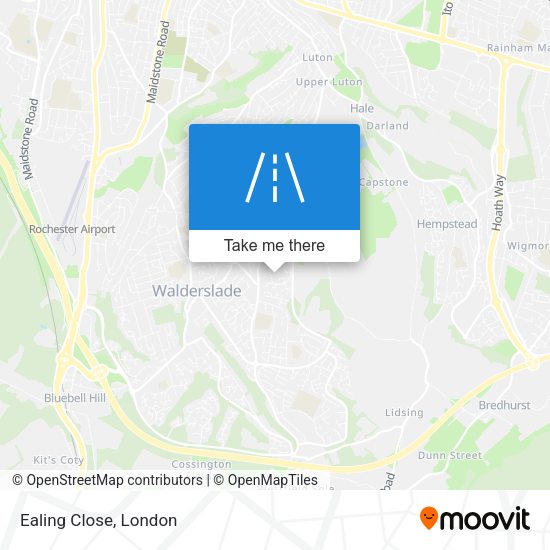 Ealing Close map