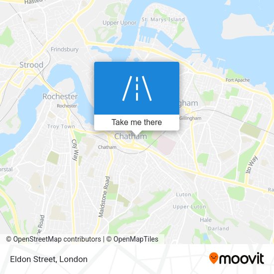 Eldon Street map
