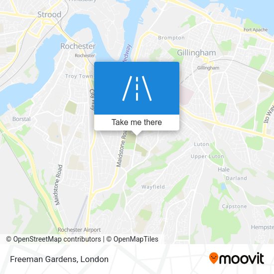 Freeman Gardens map