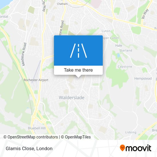 Glamis Close map