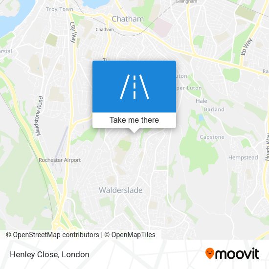 Henley Close map