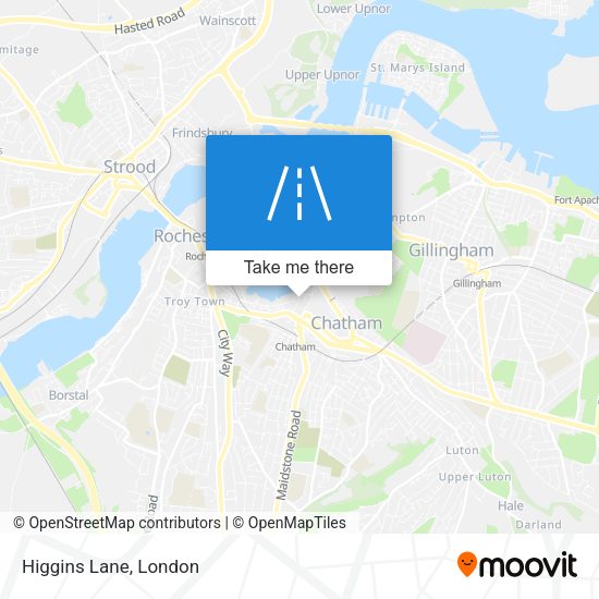 Higgins Lane map