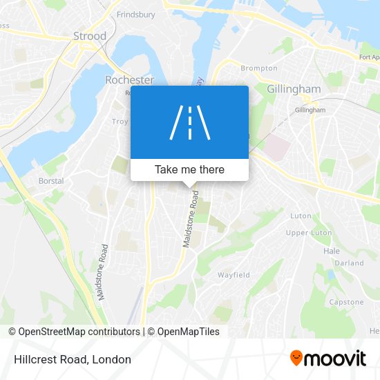 Hillcrest Road map