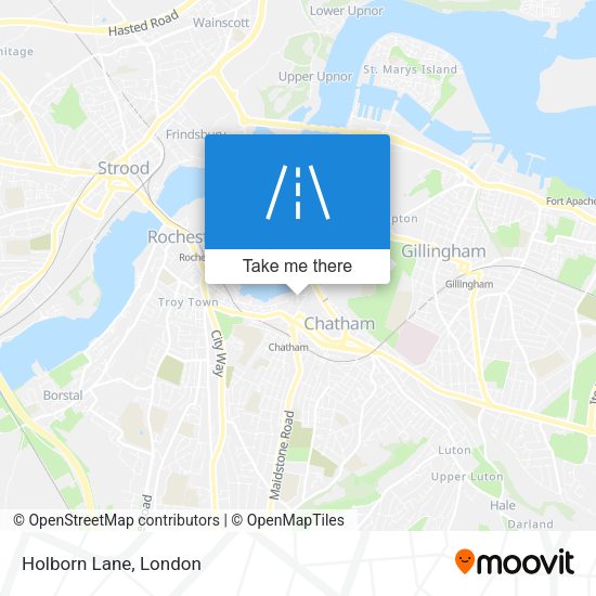 Holborn Lane map