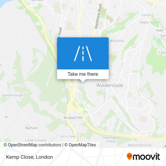 Kemp Close map