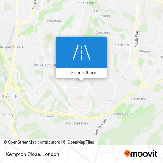 Kempton Close map