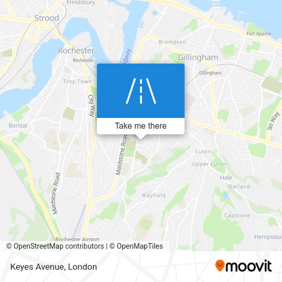 Keyes Avenue map