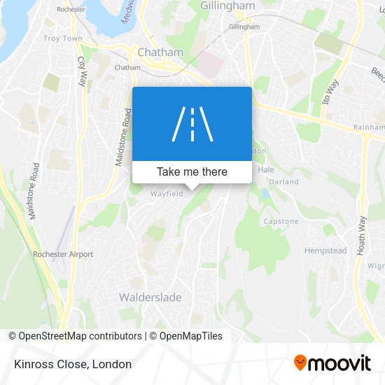 Kinross Close map