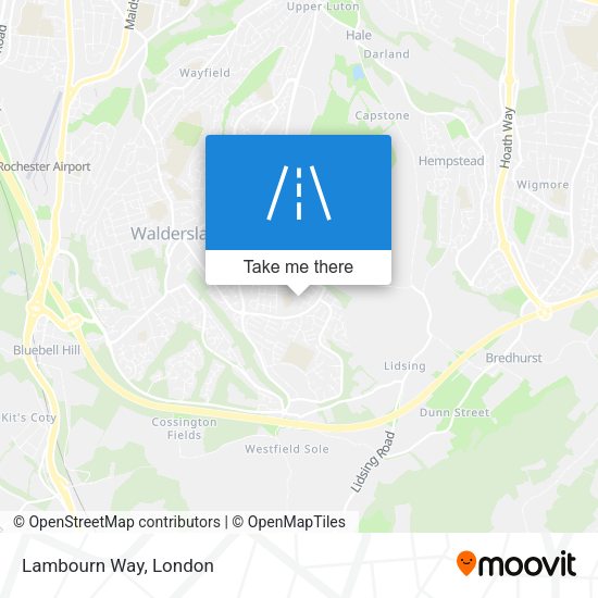 Lambourn Way map